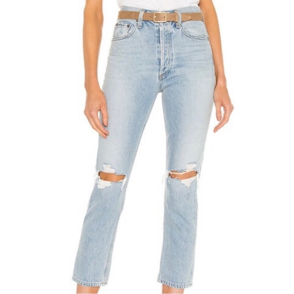 AGOLDE Riley High Rise Crop Jeans - Picture 2 of 7